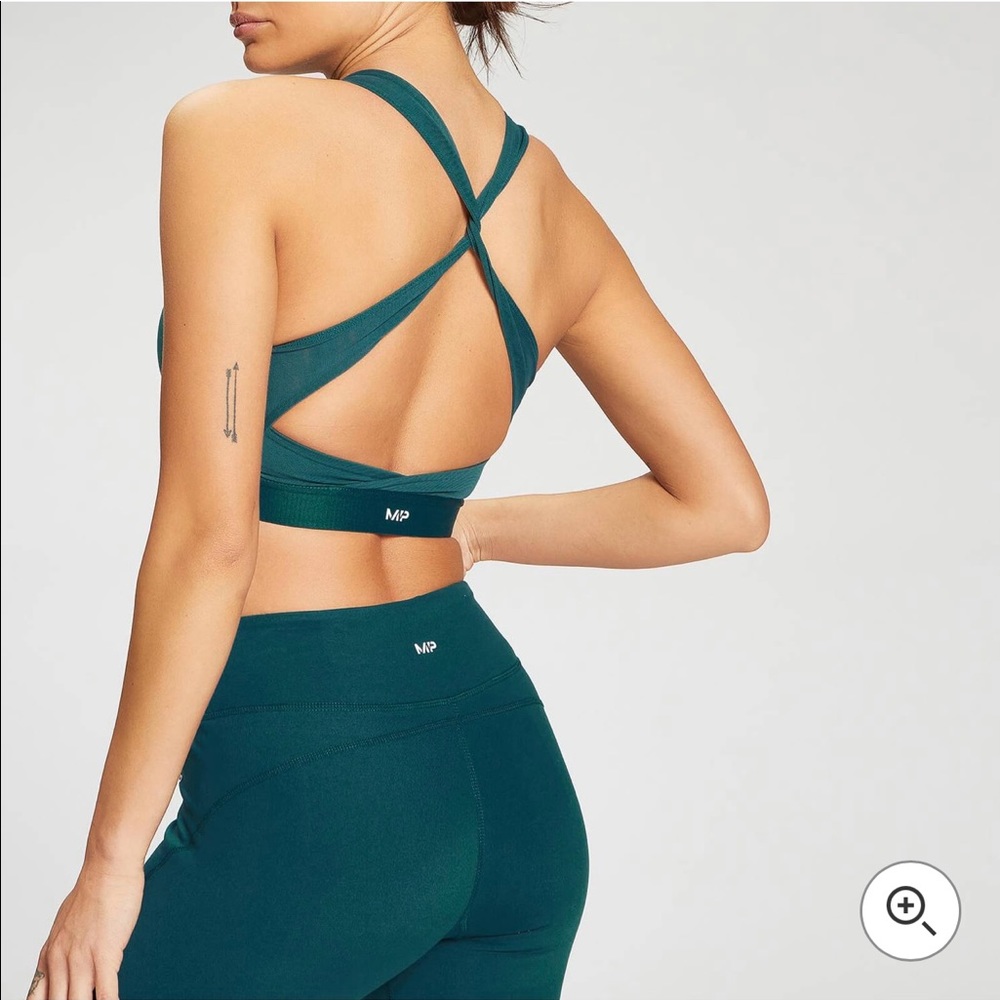 MP Women’s Power Cross Back Sports Bra - Deep Teal